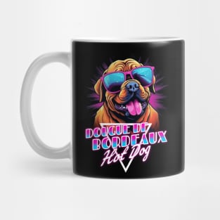 Retro Wave Dogue de Bordeaux Hot Dog Shirt Mug